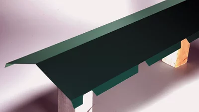 Faîtière crantée pour bac acier - Beige