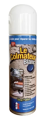 Colmateur spray blanc pour tous types de trous et craquelures 250 ml