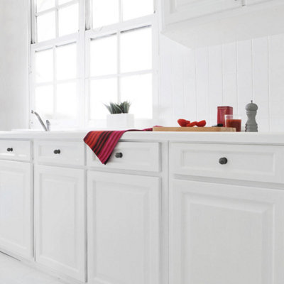 Peinture de rénovation meubles cuisine acrylique satin blanc 2 L