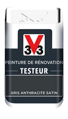 Testeur peinture de rénovation acrylique satin gris anthracite 50 ml