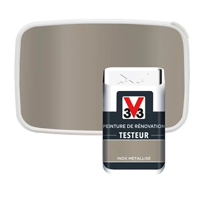 Testeur peinture de rénovation acrylique métallisé inox 50 ml