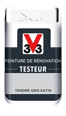 Testeur peinture de rénovation acrylique satin tendre gris 50 ml