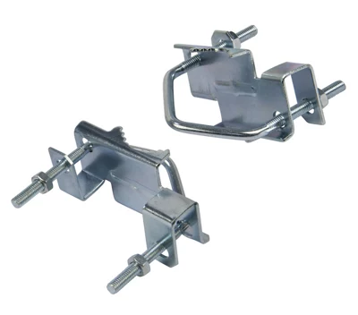 Lot de 2 brides de fixation avec mâchoire - Ø 8 mm