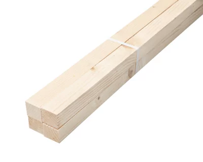Botte de 4 tasseaux en sapin brut 2,40 m - section 32 x 38 mm