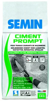 Ciment prompt pour travaux courants - sac de 5 kg