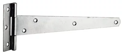 Penture anglaise en acier bichromaté blanc L. 500 mm l. 90 mm
