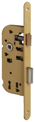 Serrure à encastrer pour porte intérieure axe 40 mm réversible - salle de bain