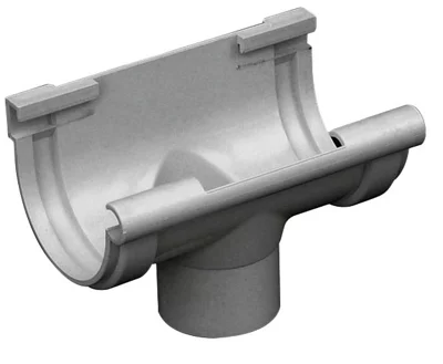 Naissance centrale en PVC gris 16/50 mm
