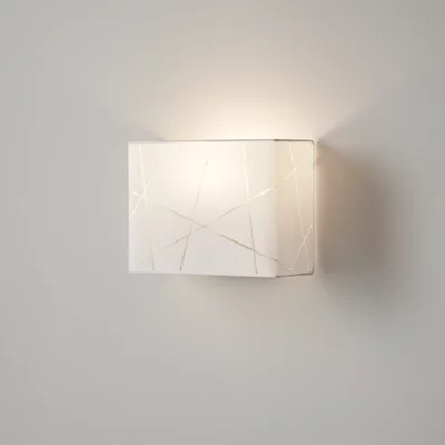 Applique murale blanche "Dachigam" H.17 cm x L.10 cm