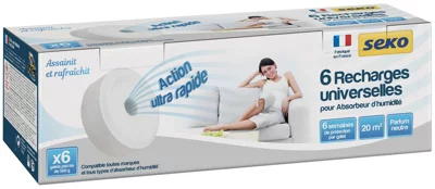 6 recharges universelles galet percé neutre 500 g