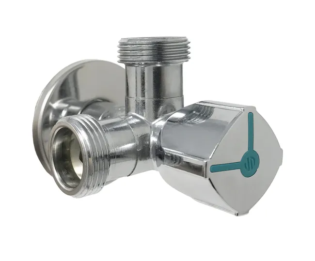 Robinet machine à laver Y anticalcaire 15 x 21 (1/2") - 20 x 27 (3/4") A.80 Twin Vitaq