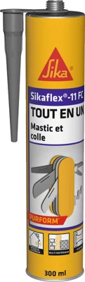 Mastic colle "Sikaflex" 11 FC+ gris béton - cartouche 300 ml