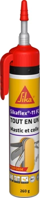 Mastic colle Sikaflex 11 FC + gris béton - cartouche à gâchette 200 ml