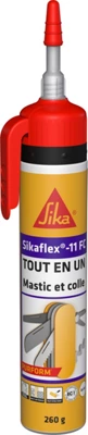 Mastic colle Sikaflex 11 FC + blanc  - cartouche à gâchette 200 ml