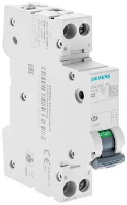 Disjoncteur 4,5 kA 2A phase neutre