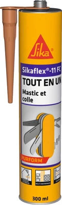 Mastic colle "Sikaflex" 11 FC+ beige  - cartouche 300 ml