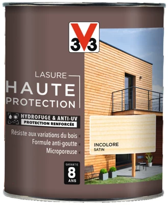 Lasure bois extérieur incolore satinée 0,75 L