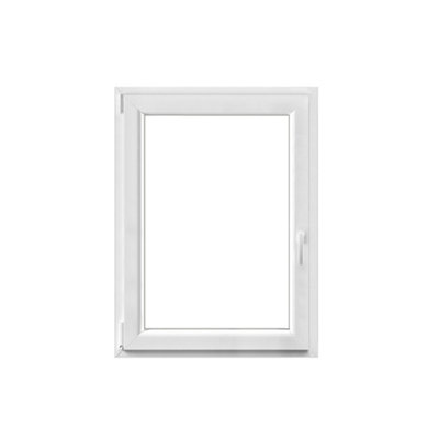 Fenêtre PVC blanc oscillo-battante 1 vantail gauche h.105 x l.80 cm