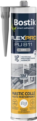 Mastic colle haute performance Flex Pro 300 ml Gris