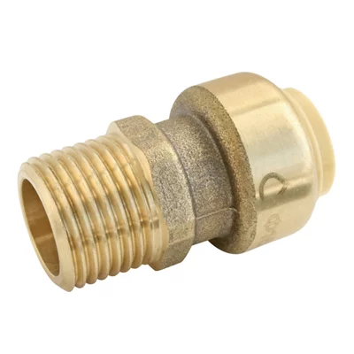 Raccord à clipser pour tube cuivre ou PER ou Multicouche Ø16 - mâle 15/21 (1/2")