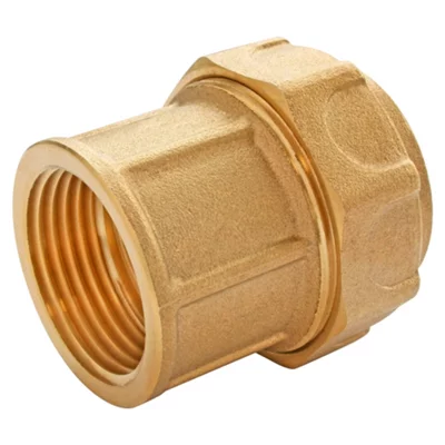 Raccord laiton droit pour PE Ø20 - Femelle 20/27 (3/4")