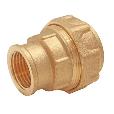 Raccord laiton droit pour PE Ø25 - Femelle 15/21 (1/2")