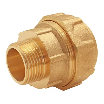Raccord laiton droit pour PE Ø32 - Mâle 20/27 (3/4")