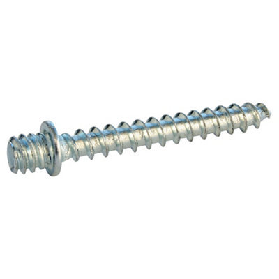 Lot de 25 pattes à vis à bois en acier à épaulement filetage M7/150 longueur 50 mm