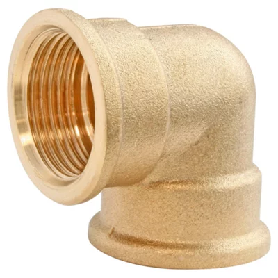 Lot de 2 coudes laiton double Femelle 20/27 (3/4")