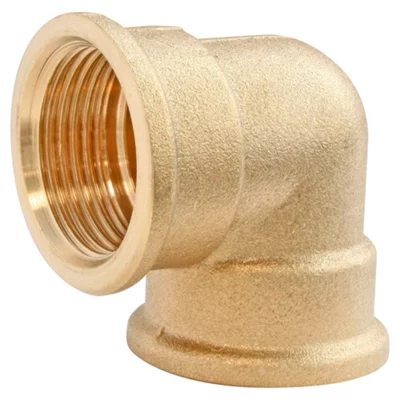 Lot de 2 coudes laiton double Femelle 12/17 (3/8")