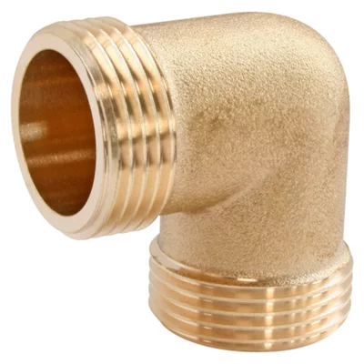 Lot de 2 coudes laiton double Mâle 20/27 (3/4")
