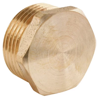 Lot de 2 bouchons laiton Mâle 20/27 (3/4")