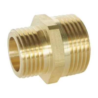 Mamelon réduit double mâle 15/21 (1/2") - 20/27 (3/4")