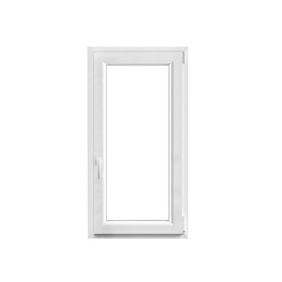 Fenêtre PVC blanc oscillo-battante 1 vantail droit h.115 x l.60 cm