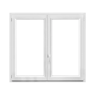 Fenêtre PVC blanc oscillo-battante 2 vantaux h.125 x l.140 cm