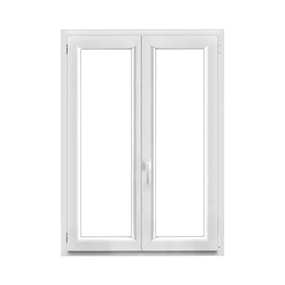 Fenêtre PVC blanc oscillo-battante 2 vantaux h.135 x l.100 cm