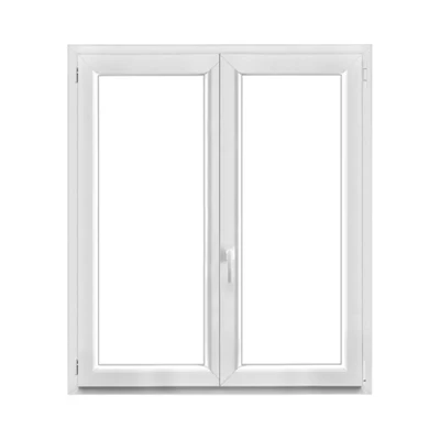 Fenêtre PVC blanc oscillo-battante 2 vantaux h.135 x l.120 cm