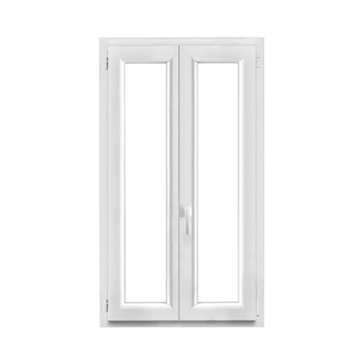 Fenêtre PVC blanc oscillo-battante 2 vantaux h.135 x l.80 cm