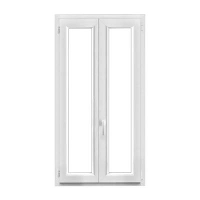 Fenêtre PVC blanc oscillo-battante 2 vantaux h.145 x l.80 cm
