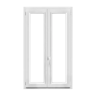 Fenêtre PVC blanc oscillo-battante 2 vantaux h.145 x l.90 cm