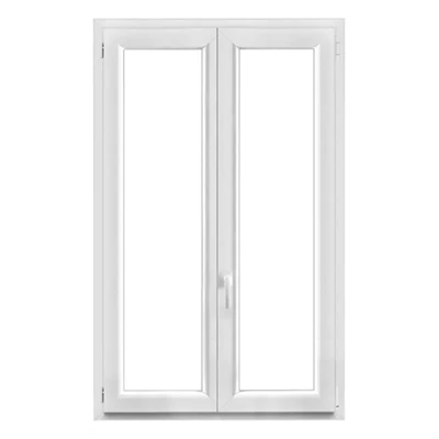 Fenêtre PVC blanc oscillo-battante 2 vantaux h.155 x l.100 cm