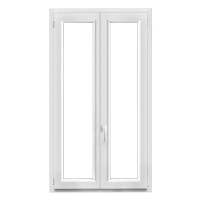 Fenêtre PVC blanc oscillo-battante 2 vantaux h.155 x l.90 cm