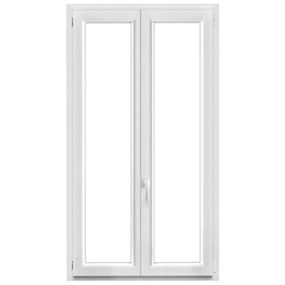 Fenêtre PVC blanc oscillo-battante 2 vantaux h.175 x l.100 cm