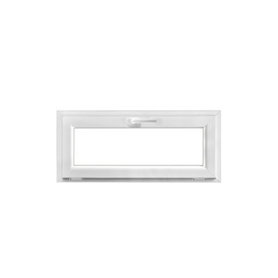 Châssis abattant PVC blanc 1 vantail h.45 x l.100 cm