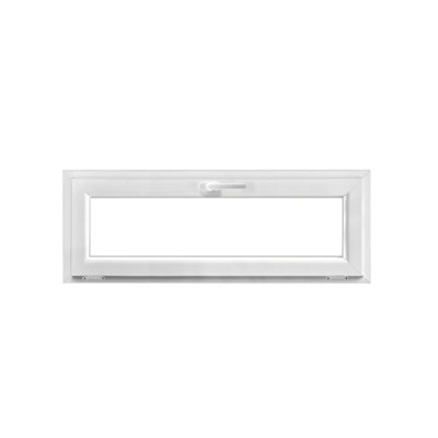 Châssis abattant PVC blanc 1 vantail h.45 x l.120 cm