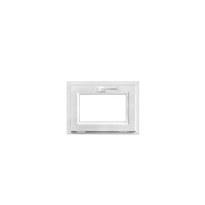 Châssis blanc abattant PVC 1 vantail - H. 45 x L. 60 cm