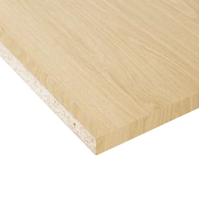 Tablette mélaminée chêne L. 2 x l. 0,5 m - Ép. 18 mm