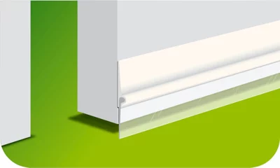 Bas de porte en pvc sols lisses blanc 0,93m
