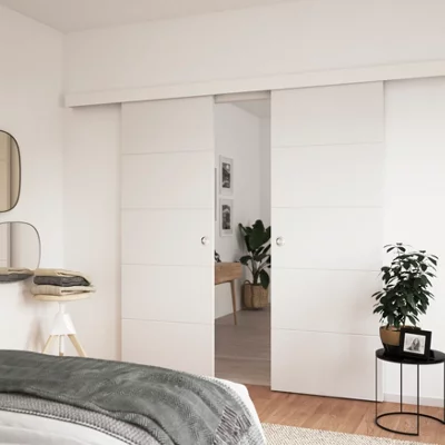 Porte coulissante prépeinte slot l. 83 cm