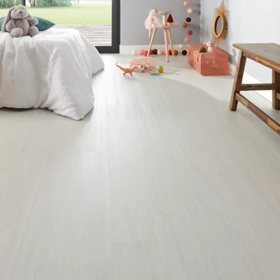 Lame PVC clipsable gris blanchi l. 15 x L. 93,5 cm. Ép. 3,2 mm